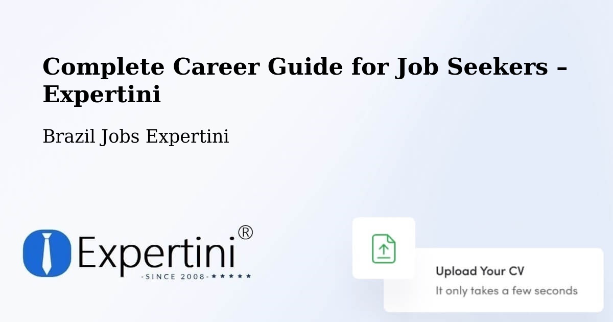 Career Guide for Job Seekers – Cássia - Cássia, Brazil Jobs Expertini
